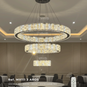 Lampara de lujo aros mx 111