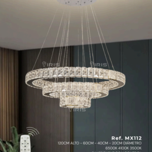 Lampara de lujo tres tonos mx112